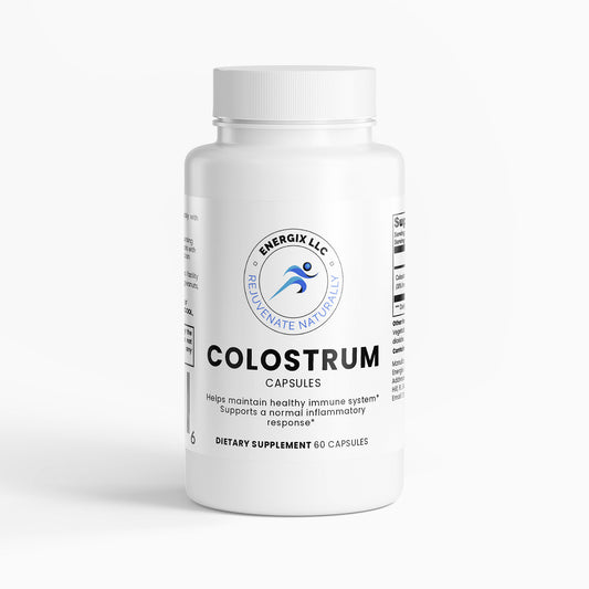 Colostrum supplement bottle